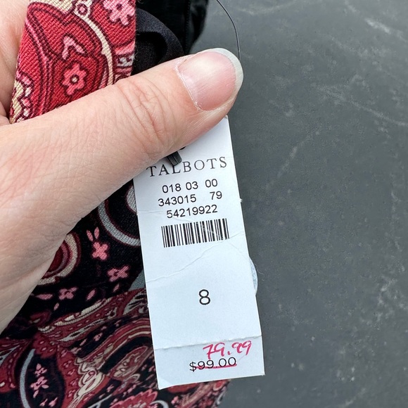 Talbots Paisley Pencil Skirt - Picture 6 of 6